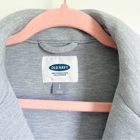 Old Navy Gray Soft Padded Moto Jacket sz Small - Picture 2 of 8